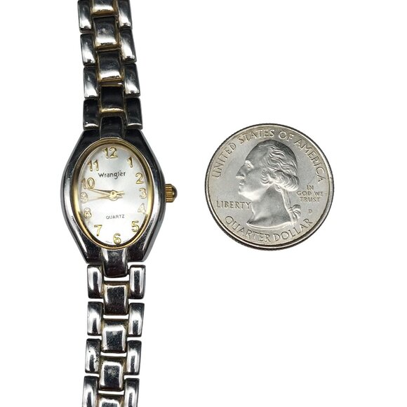Wrangler Ladies Two-Tone Quartz Watch With Gold Dial & Silver-Tone Bracelet - Picture 4 of 7